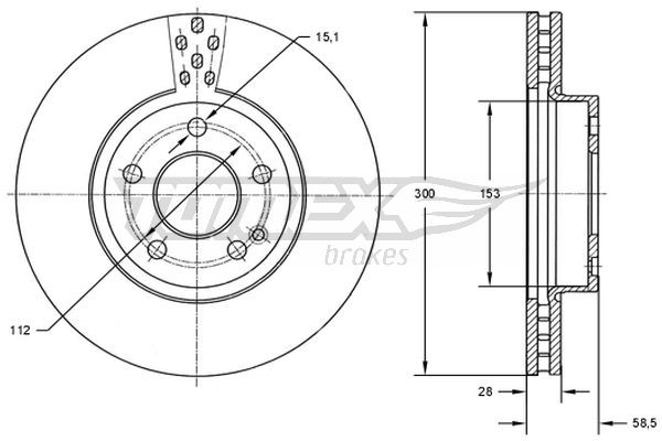 TOMEX Brakes Bremsscheibe